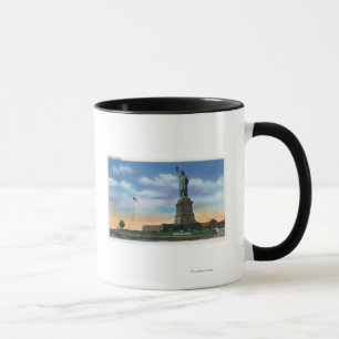 Mug NYC, nouveau YorkView de la statue de la liberté