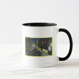 Mug NYC, nouveau YorkView de Times Square la nuit # 1