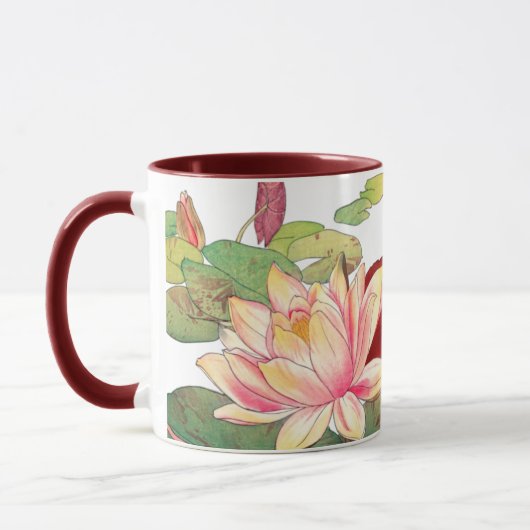 Mug Nymphaea lotus, (Gauche)