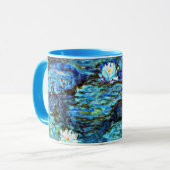 Mug Nymphéas bleus par Monet (Devant gauche)