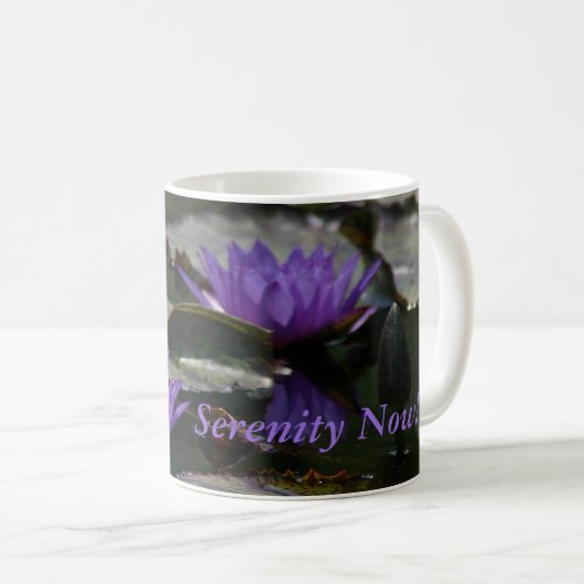 Mug Nymphéas Lotus Bleu Violet (Devant droit)