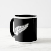 Mug NZ Silver Fern Emblem National Emblem Cadeau Patri (Devant gauche)