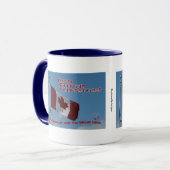 Mug O Canada...Bon thanksgiving-Drapeau (Devant gauche)