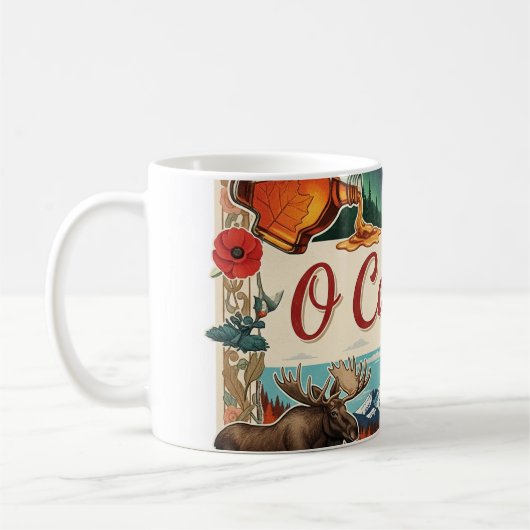 Mug O Canada Collage – Vintage Patriotic  (Gauche)