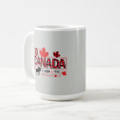 Mug Ô Canada Fort & Libre ID1314 (Devant gauche)