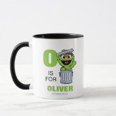 Mug O est pour Oscar le Fou | Ajoutez Votre Nom (Gauche)