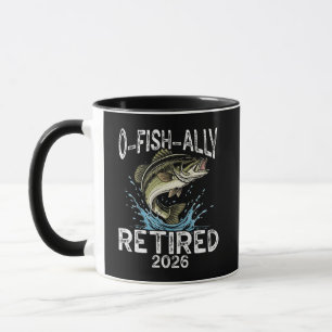 Mug O-Fish-Ally Retraité 2026 Humour Drôle