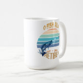 Mug ☕ 🎣 "O-Fish-Ally Retraité : Morning Bliss 2025 !" (Devant droit)