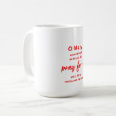Mug Ô Marie prière (Devant gauche)