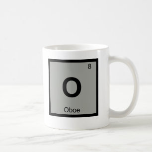 Mug O - Musique de Hautbois Symbole du tableau périodi