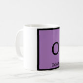 Mug O - Ocicat Chimie Tableau Périodique Élément (Devant gauche)
