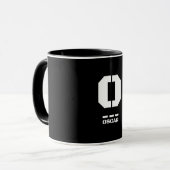 Mug O(Oscar) OTAN Alphabet phonétique et code morse (Devant gauche)