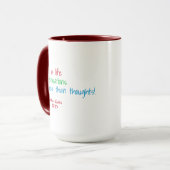 Mug O pour une vie de sensations. . . (Citation Keats) (Devant gauche)