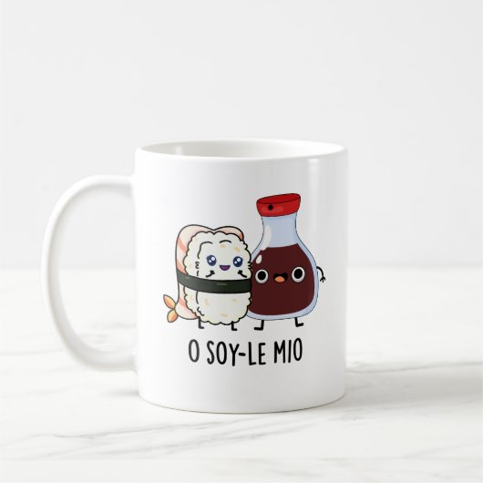 Mug O soy-le-mio Drôle Chanter Soy Sauce Pun (Gauche)