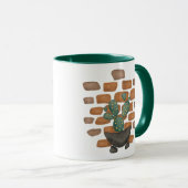 Mug Oasis de Cactus : Décor de mur de briques inspiré  (Devant droit)