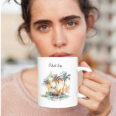 Mug Oasis de coucher de soleil, coutume