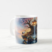 Mug Oasis de Floraison de Cerisier de Paix Intérie (Devant gauche)