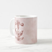 Mug Ob/Gyn Midwoman Florale Enfance Cervix Ovaires (Devant gauche)