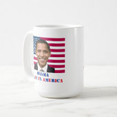 Mug Obama, fabriqué en Amérique (Devant gauche)