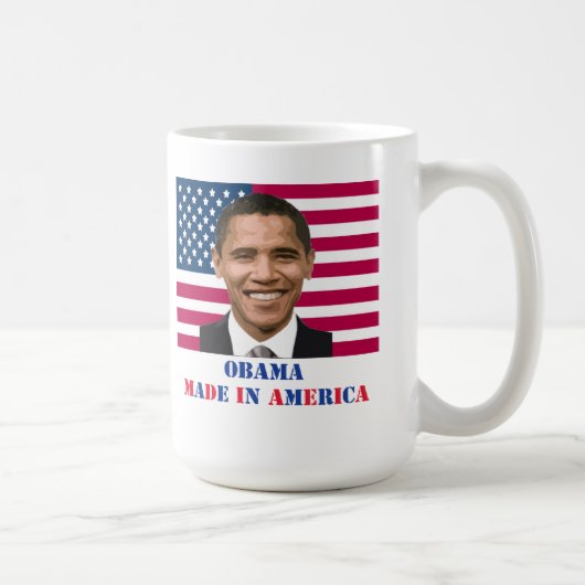 Mug Obama, fabriqué en Amérique (Droite)