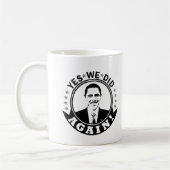 Mug Obama Oui, encore V1 BW (Gauche)