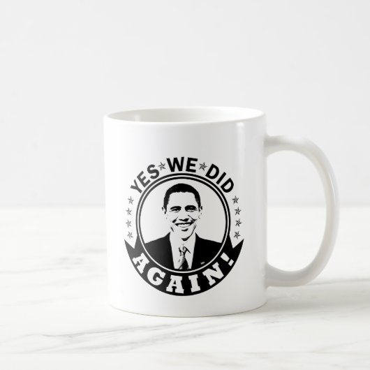 Mug Obama Oui, encore V1 BW (Droite)