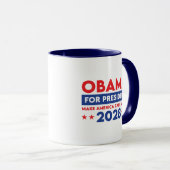 Mug Obama pour le président 2028 redonne aux Etats-Uni (Devant droit)