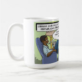 Mug Obama vérifie la discussion républicaine (Gauche)