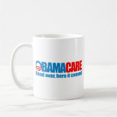 Mug Obamacare - courbure ici elle vient (Gauche)