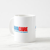 Mug Obamacare - travailler plus dur (Devant gauche)