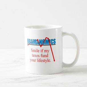 Mug Obamanomics - sourire si mes impôts financent