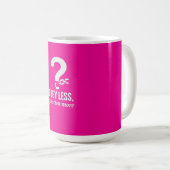 Mug Obéis Moins. Question Plus - Conception de devis r (Devant droit)