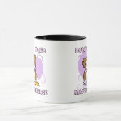 Mug Obéissance Brown de rassemblement de Kawaii border (Centre)