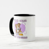 Mug Obéissance Brown de rassemblement de Kawaii border (Devant gauche)