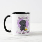 Mug Obéissance noire de rassemblement de laboratoire (Gauche)