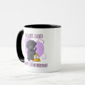 Mug Obéissance noire de rassemblement de laboratoire (Devant gauche)