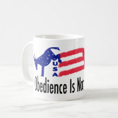 Mug Obéissance Patriotisme (Devant gauche)