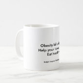 Mug Obésité (Devant gauche)