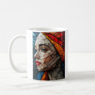 Mug Objectif flou avec l'art de clarté géométrique