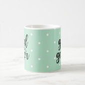 Mug Objectif Getter | Pois verts de la menthe (Centre)