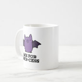Mug Objectif Pour La Chance Amusante Positive Bat Pun (Devant gauche)