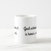Mug Objectif Réalisation est le travail de héros (Centre)