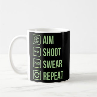 Mug Objectif Tir Serrer Répéter Tir à l'arc Vie Plaisa