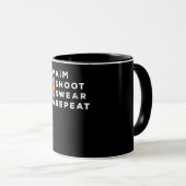 Mug Objectif Tir Sweat Répéter Costume d'arc Archer Ca (Devant droit)