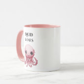 Mug Objectifs de calamar Rose Gêné (Devant gauche)