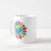Mug Objectifs de durabilité mondiale 2030 Sauver la pl (Devant gauche)