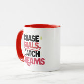 Mug Objectifs de la chasse Rêves de capture, motivatio (Devant gauche)