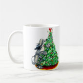 Mug Objectifs de la hache afghane bleu (Gauche)