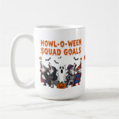 Mug Objectifs de la meute Howl-o-ween – Halloween drôl (Gauche)