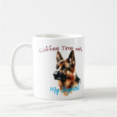Mug Objet de collection : Café avec mon berger alleman (Gauche)